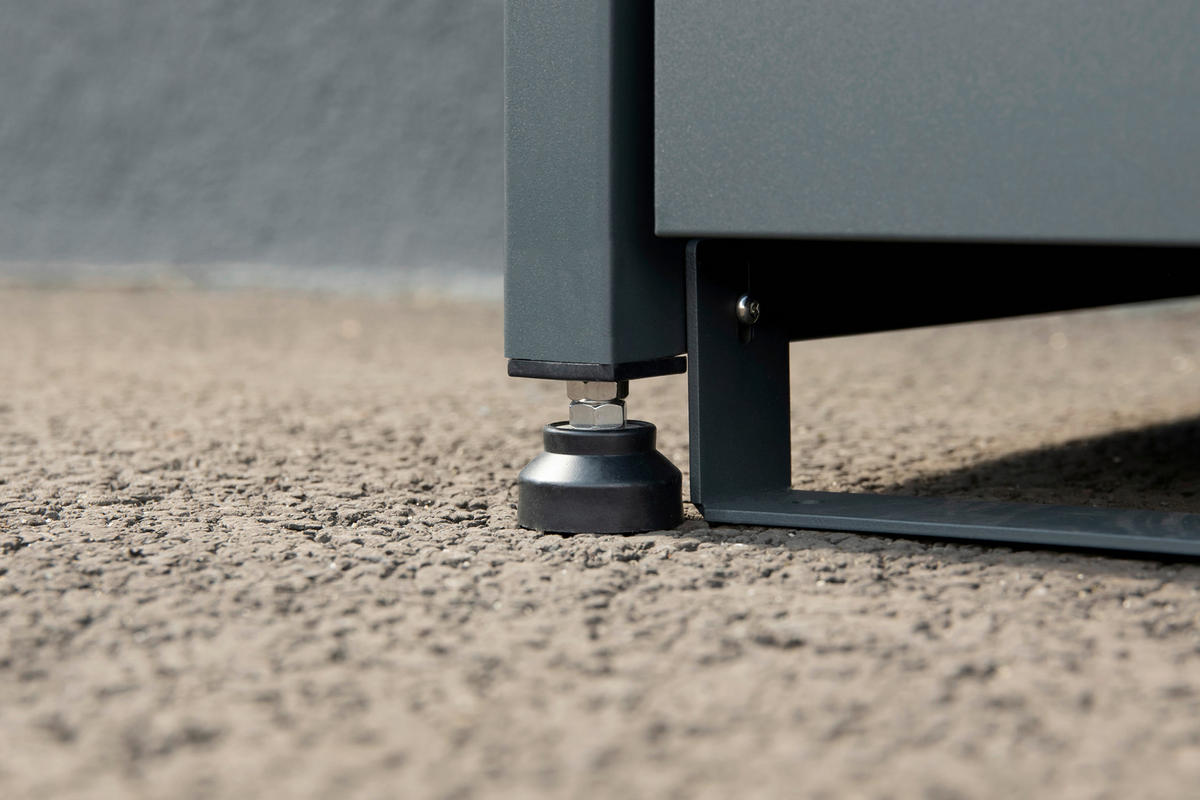 Westmann Mülltonnenbox Moderna anthrazit B/H/L: ca. 211x135x83 cm Moderna - anthrazit (83,00/211,00/135,00cm) - Westmann