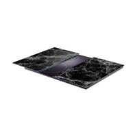 Zeller Herdabdeck-/Schneideplattenset Marmor Marmoroptik Glas B/H/L: ca. 30x0,8x52 cm Marmor - Marmoroptik (52,00/30,00/0,80cm) - Zeller
