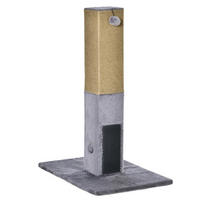PawHut Kratzbaum grau Polyester B/H/L: ca. 39x79x59,5 cm Kratzbaum - grau (59,50/39,00/79,00cm) - PawHut