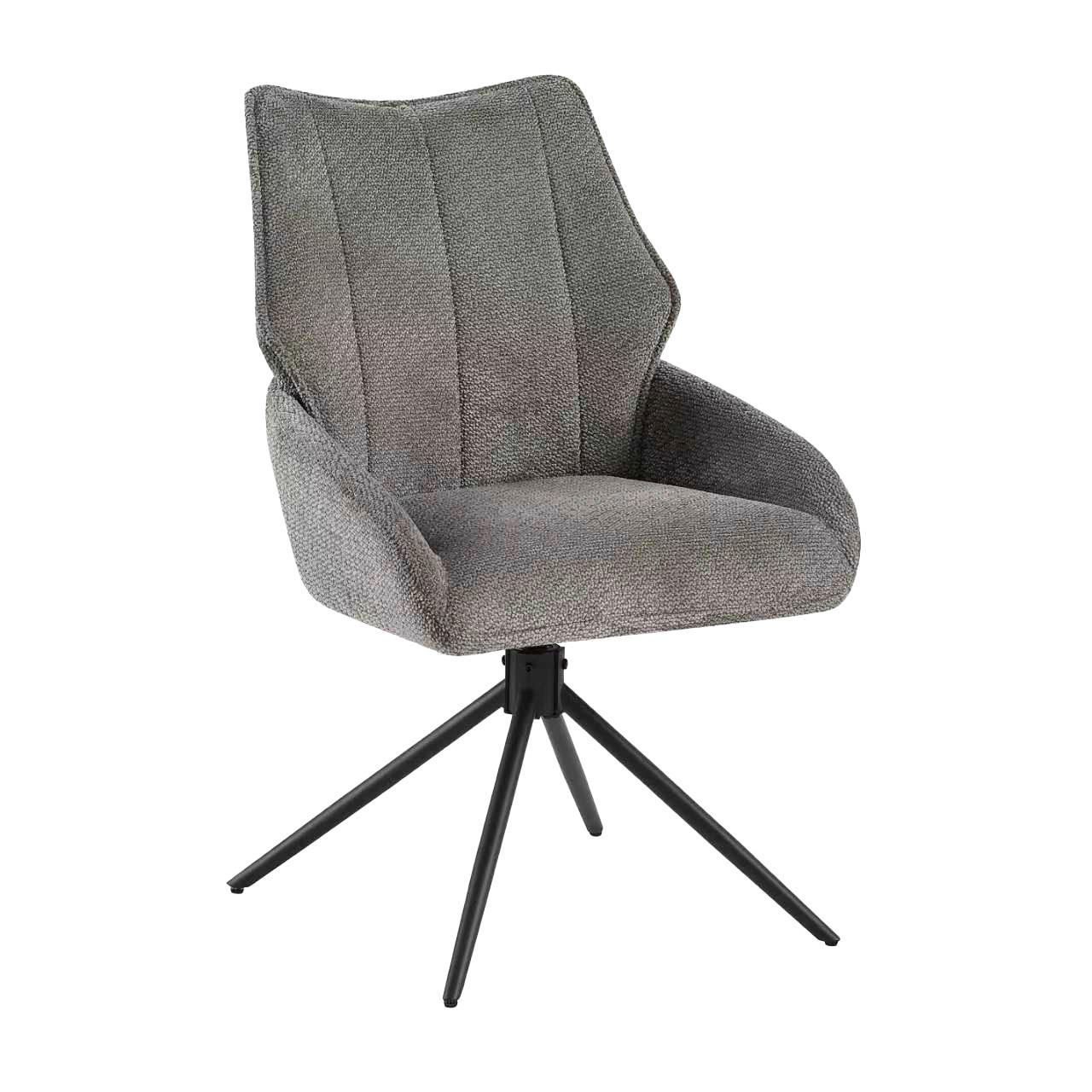 Drehstuhl Cali anthrazit Webstoff B/T: ca. 57x61 cm Cali - schwarz/anthrazit (57,00/61,00cm)