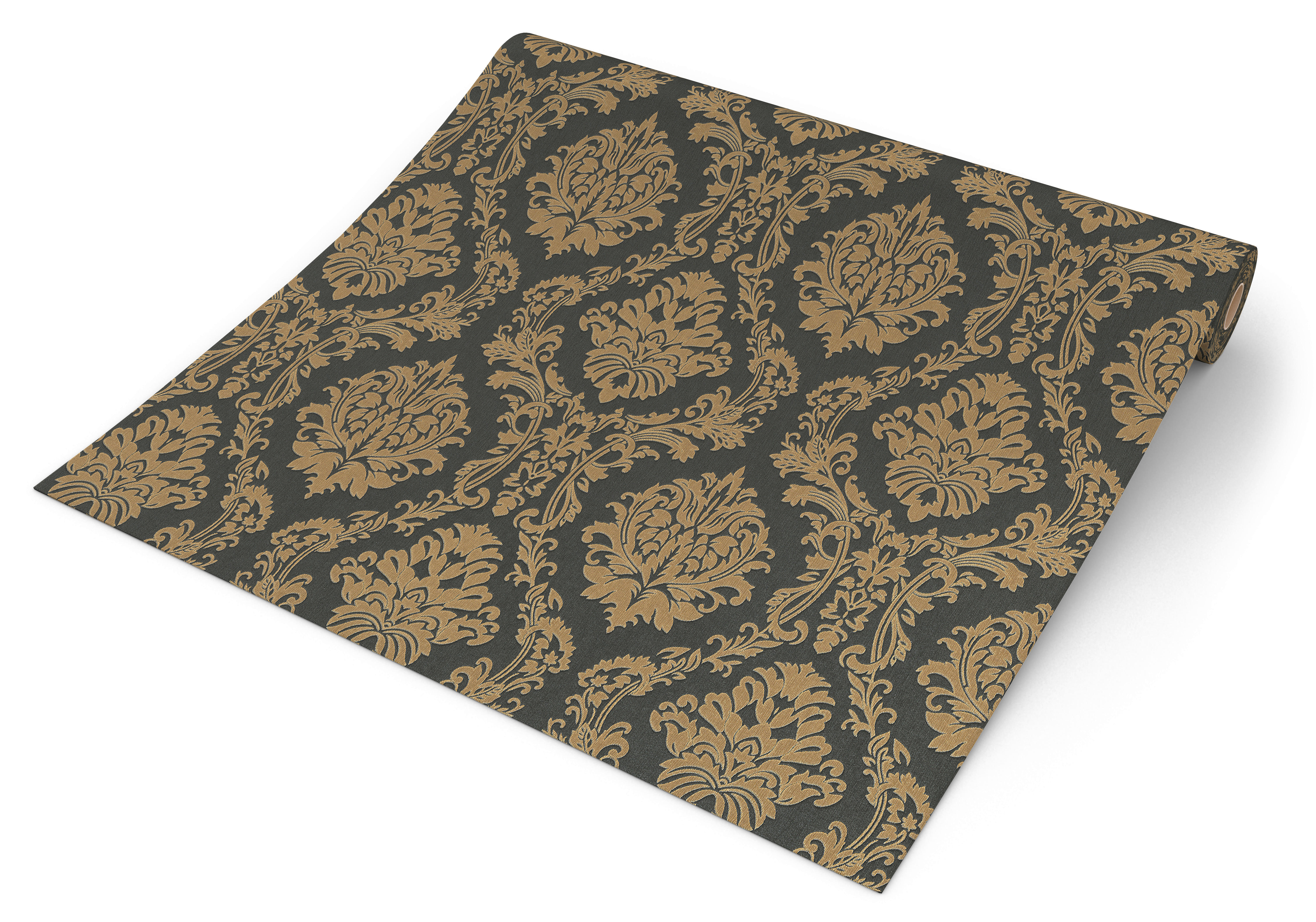 Erismann Vliestapete Ornament schwarz gold B/L: ca. 53x1005 cm Vliestapete_10288-15 - gold/schwarz (53,00/1005,00cm) - Erismann