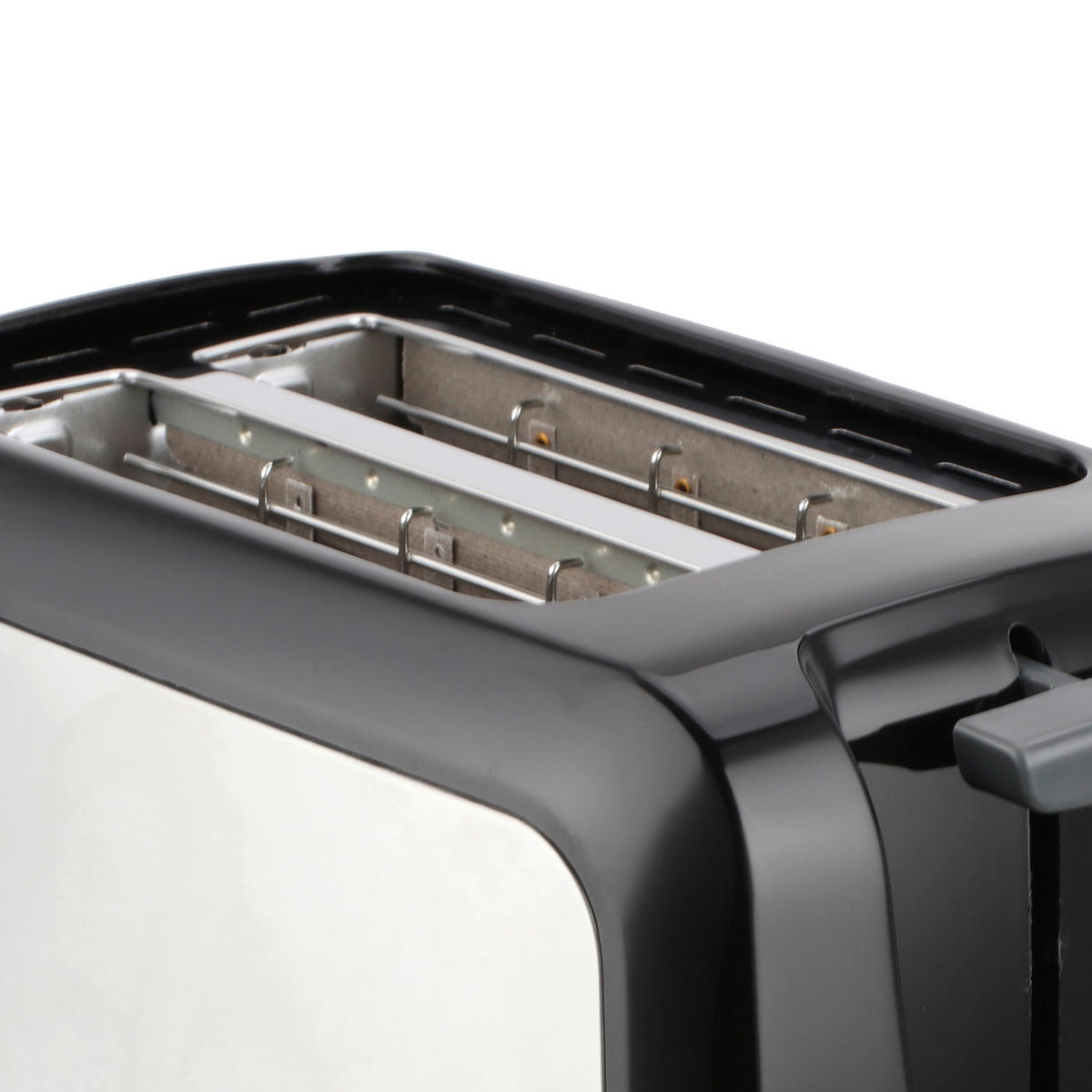 Emerio Toastautomat TO-123924 silber schwarz Kunststoff Edelstahl B/H/T: ca. 29,5x17,5x15,6 cm Toastautomat TO-123924 - schwarz/silber (29,50/17,50/15,60cm) - Emerio