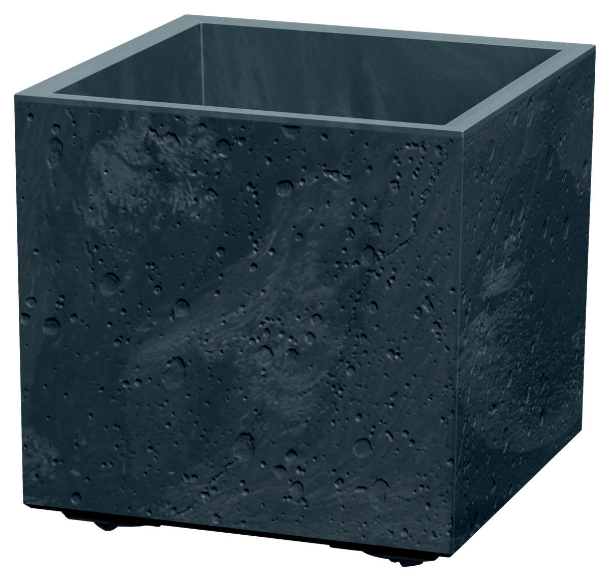 Prosperplast Blumentopf mit Rollen Sierra Square anthrazit Kunststoff B/H/L: ca. 38,5x37x38,5 cm Sierra Square - anthrazit (38,50/38,50/37,00cm) - Prosperplast