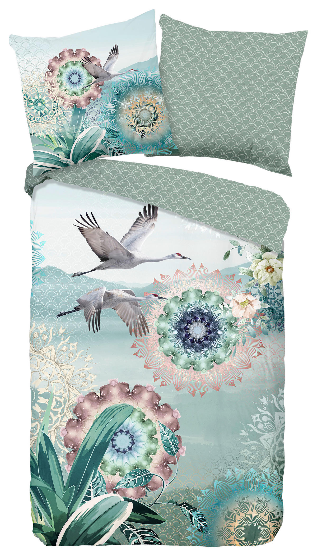 Baumwoll Bettwäsche Kimora Satin Kimora - Multi (135,00/200,00cm) - HIP