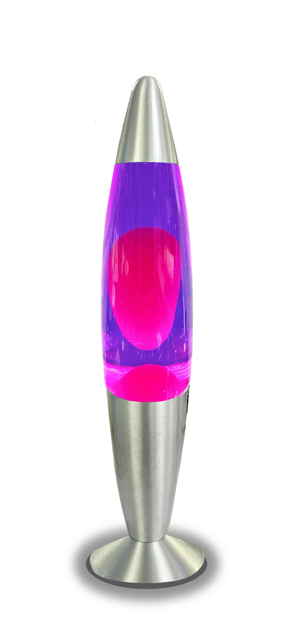 HWH LED-Lavalampe lila pink Aluminium Glas H/D: ca. 34x62 cm LED-Lavalampe - lila/pink (62,00/34,00cm) - HWH