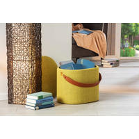 Inter Link Hocker Dilia gelb MDF B/H/T: ca. 42x36x30 cm Dilia - gelb (42,00/36,00/30,00cm) - Inter Link