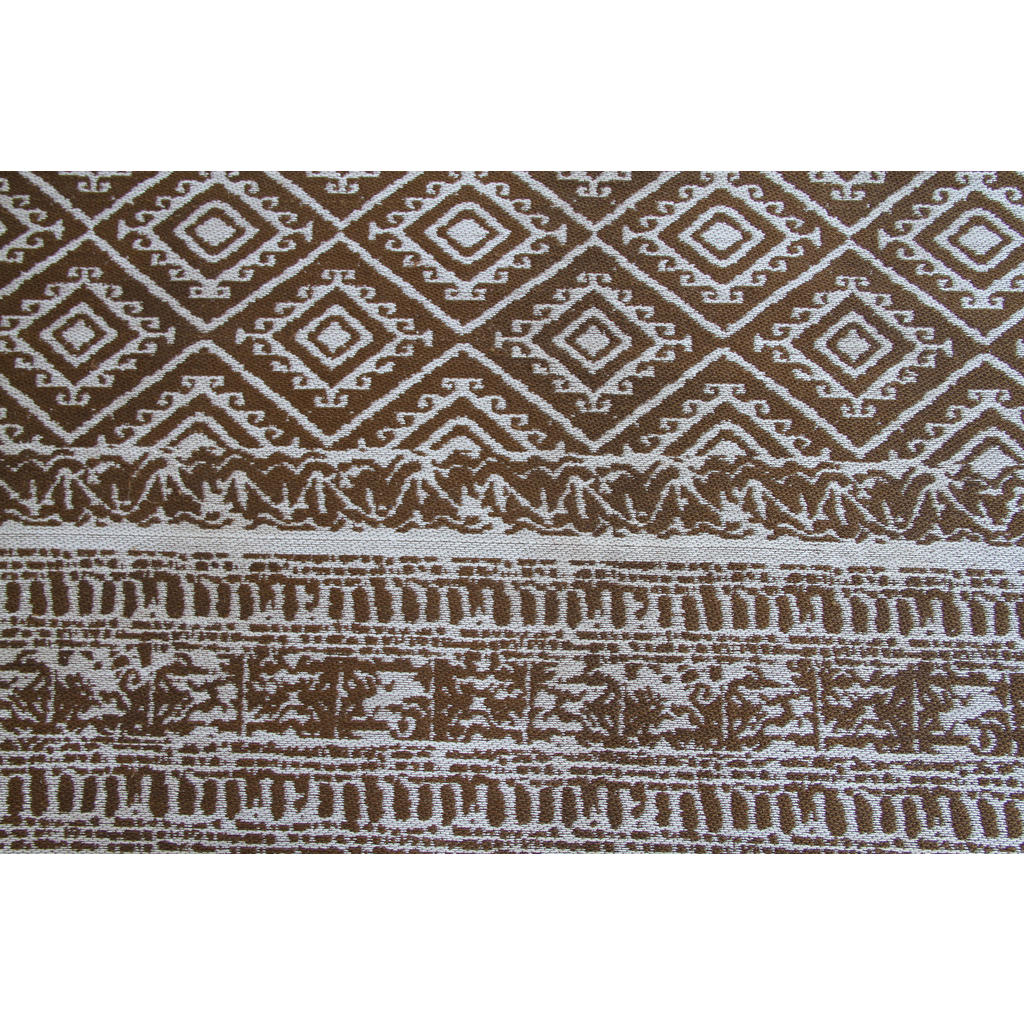 Thumbnail - Kayoom Flachgewebeteppich Sunny 110 braun B/L: ca. 160x230 cm