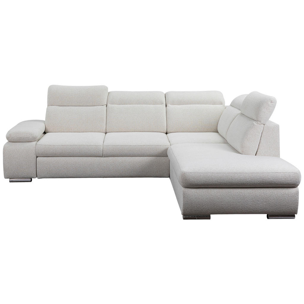 Thumbnail - Ecksofa mit Bettfunktion und Bettkasten beige Microfaser B/H/T: ca. 282x100x232 cm