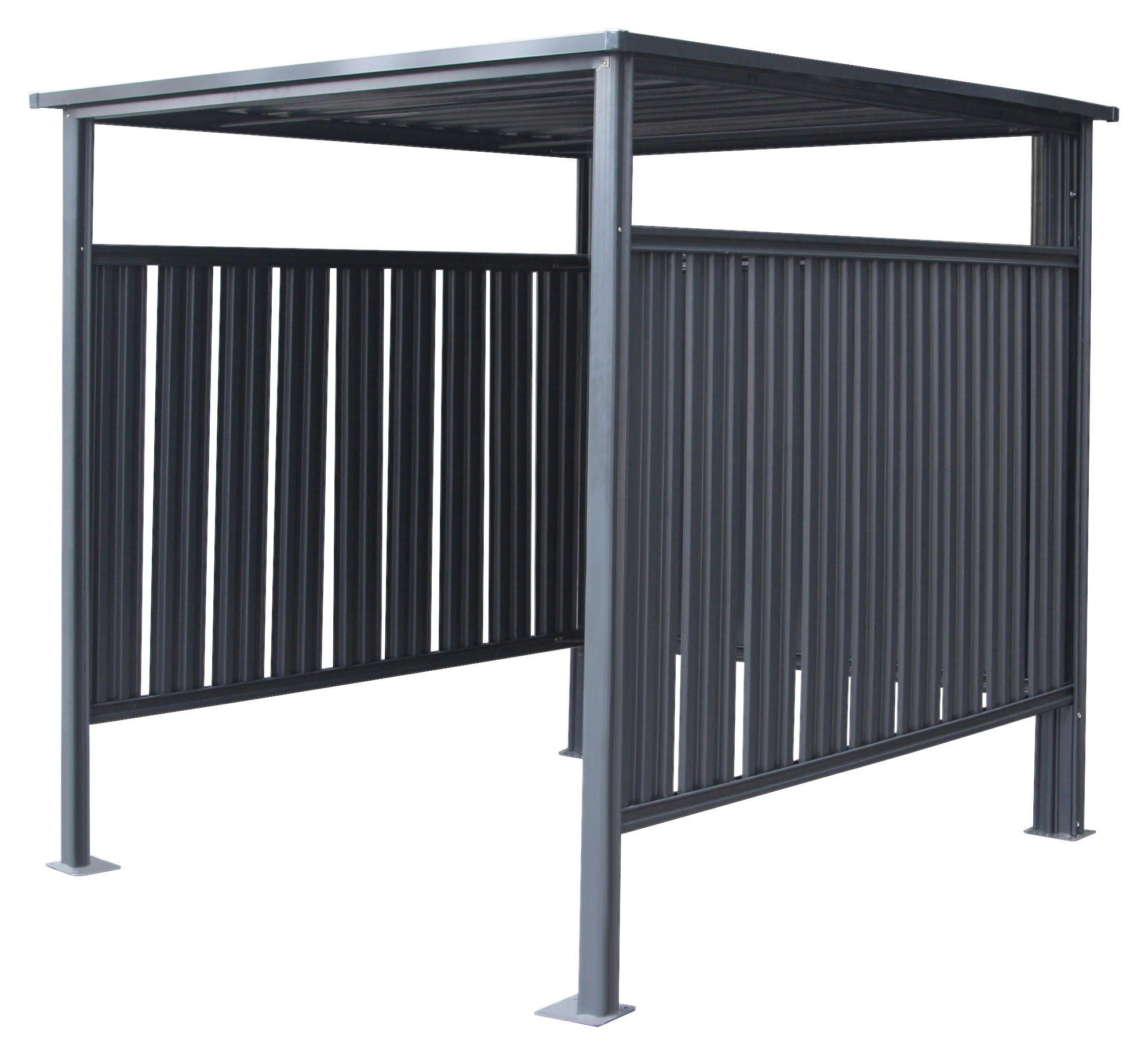 Westmann Fahrradgarage SI03000 anthrazit anthrazit B/H/T: ca. 180x210x203 cm Fahrradgarage Holzlager - anthrazit (180,00/210,00/203,00cm) - Westmann