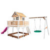 AXI Spielhaus Liam braun B/H/L: ca. 541x291x277 cm Liam - braun/lila (277,00/541,00/291,00cm) - AXI
