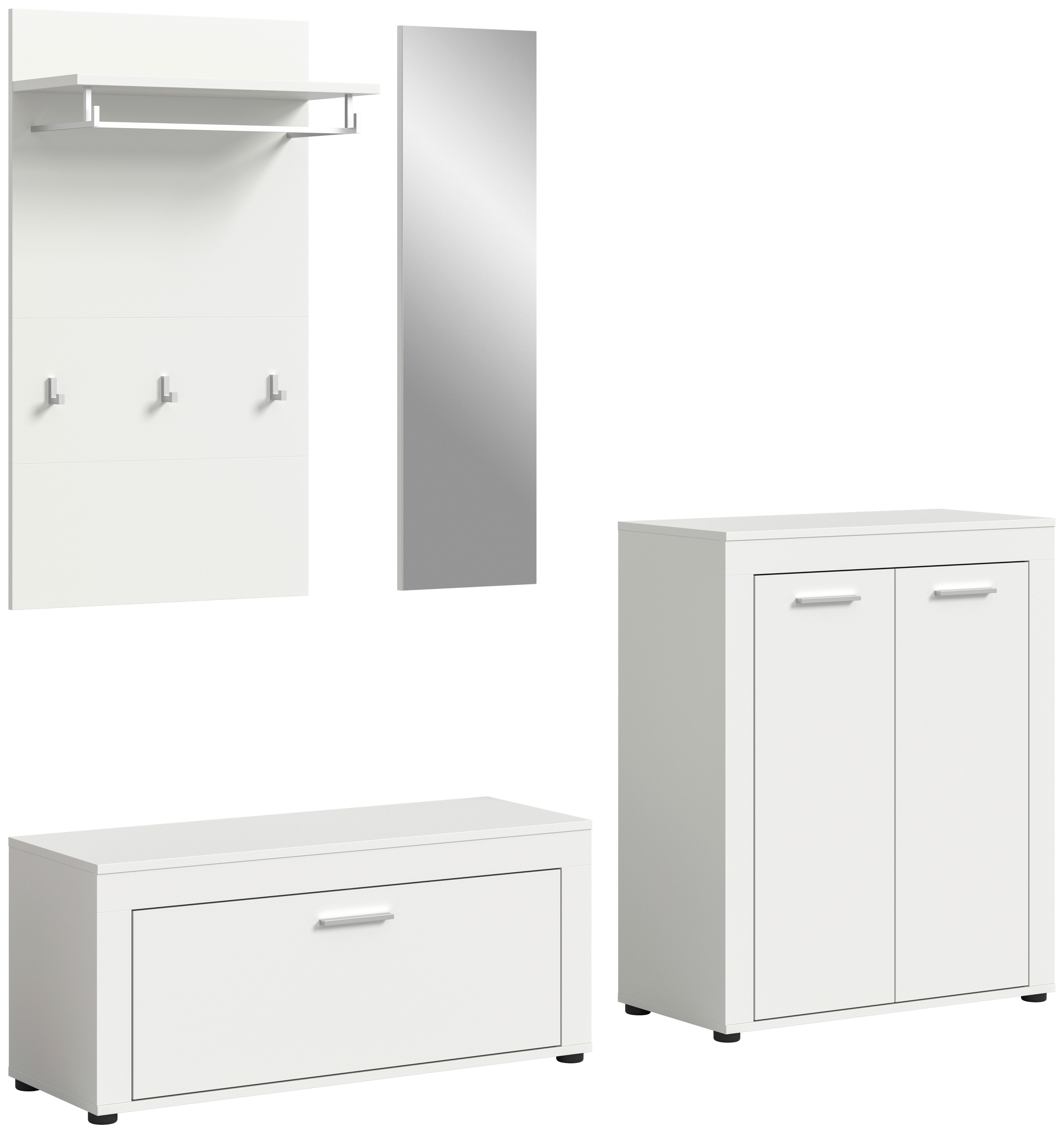 Garderobe JAM weiß B/H/T: ca. 200x191x35 cm JAM - weiß (200,00/191,00/35,00cm) - xonox.home