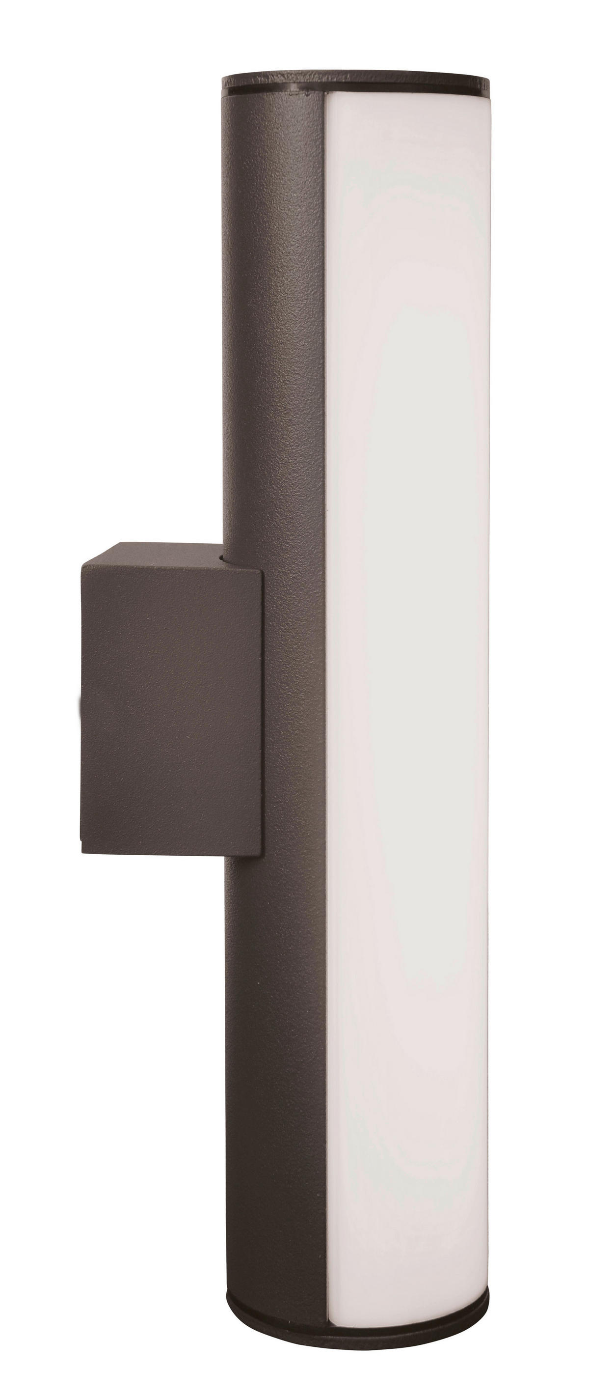 LED-Außenwandleuchte 1161997 dunkelgrau weiß B/H/T: ca. 30x6,5x9,5 cm LED Außenwandleuchte Flair mit LED - weiß/dunkelgrau (30,00/6,50/9,50cm) - Näve Leuchten
