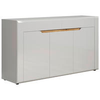 Sideboard Marlon Eiche Evoke Coast Nachbildung weiß Hochglanz B/H/T: ca. 150x84x40 cm Marlon - Eiche/weiß (150,00/84,00/40,00cm)