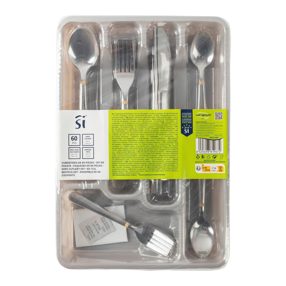 SAN IGNACIO Besteckset silber Edelstahl 60 tlg. Besteckset_60tlg. - silber - SAN IGNACIO