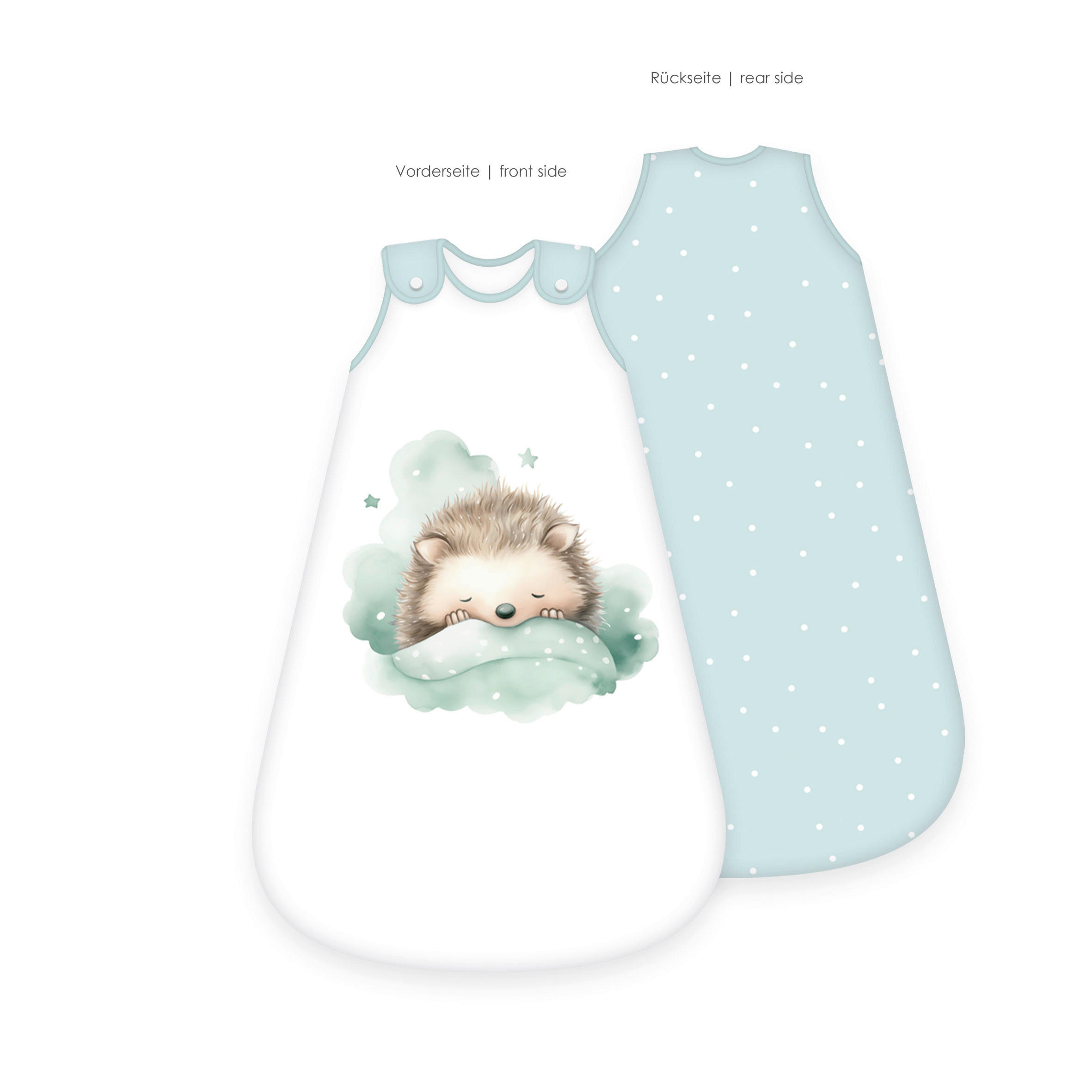 babybest Baby-Schlafsack B/L: ca. 45x70 cm Baby-Schlafsack Kleiner Igel - braun/weiß (45,00/70,00cm) - babybest