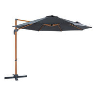 AXI Outdoor Living Ampelschirm Marisol grau Textil B/H/L: ca. 300x235x300 cm Marisol - braun/grau (300,00/300,00/235,00cm) - AXI Outdoor Living