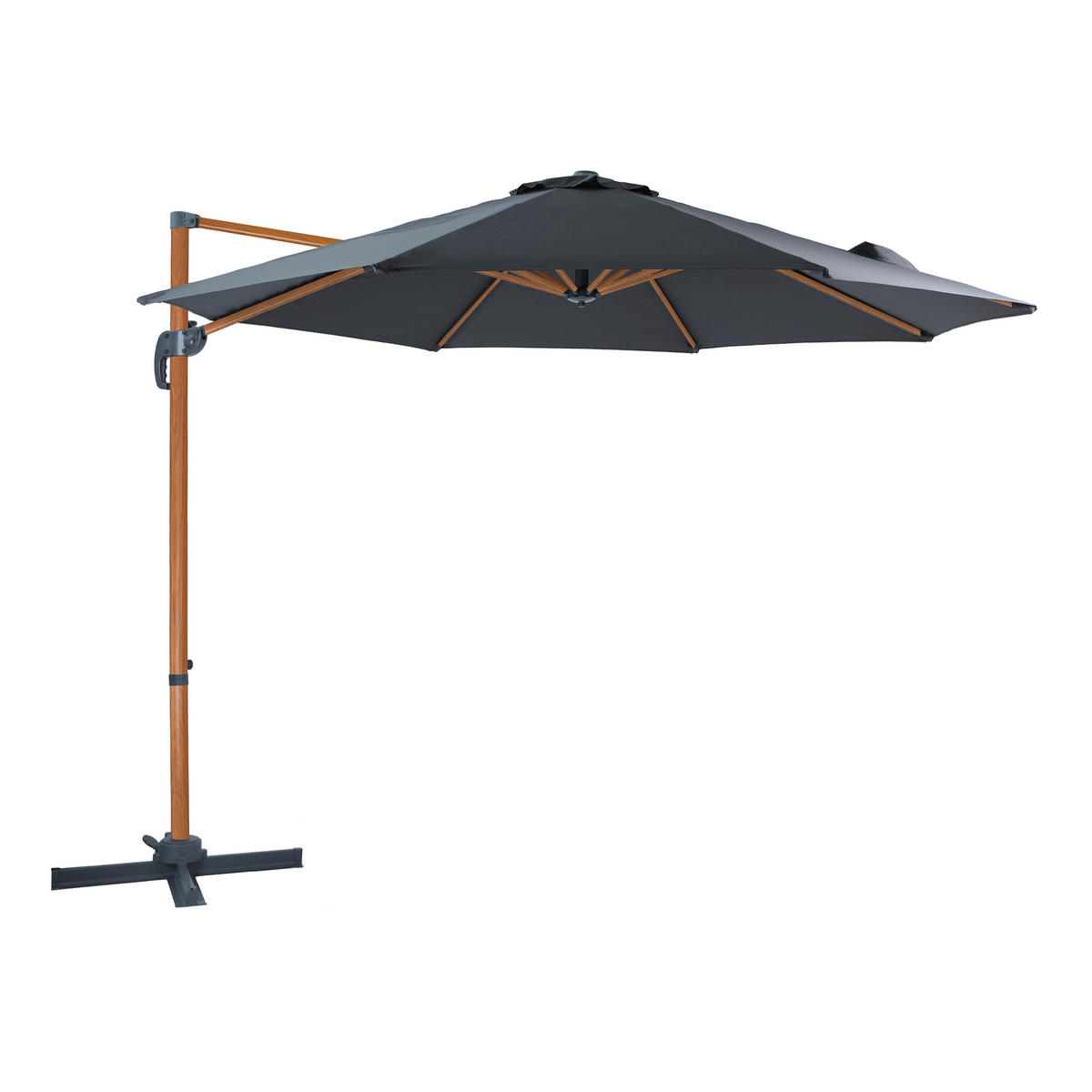 AXI Outdoor Living Ampelschirm Marisol grau Textil B/H/L: ca. 300x235x300 cm Marisol - braun/grau (300,00/300,00/235,00cm) - AXI Outdoor Living