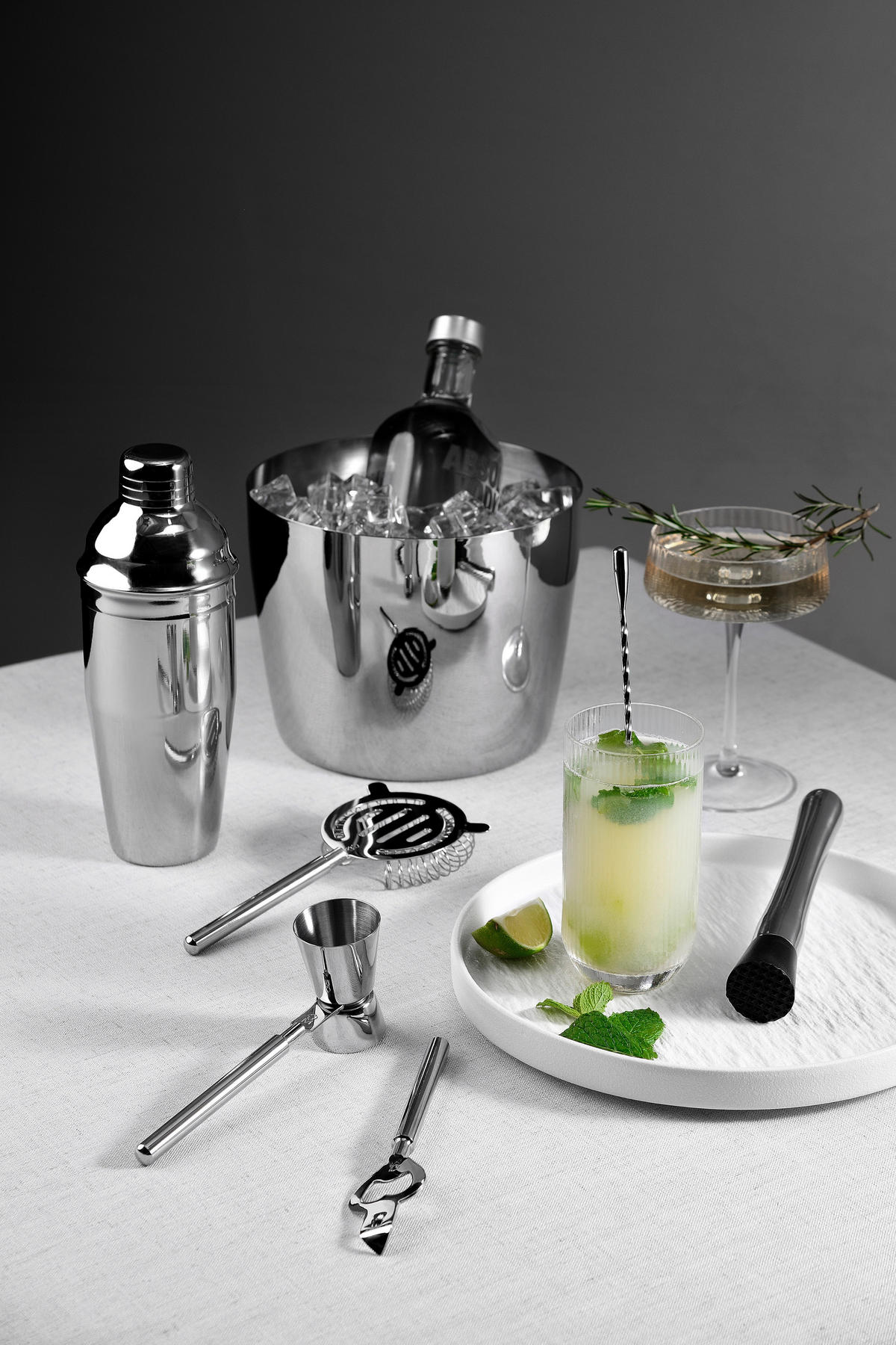 MASTERPRO Cocktail-Set THE DROP silber Edelstahl THE DROP - silber - MASTERPRO