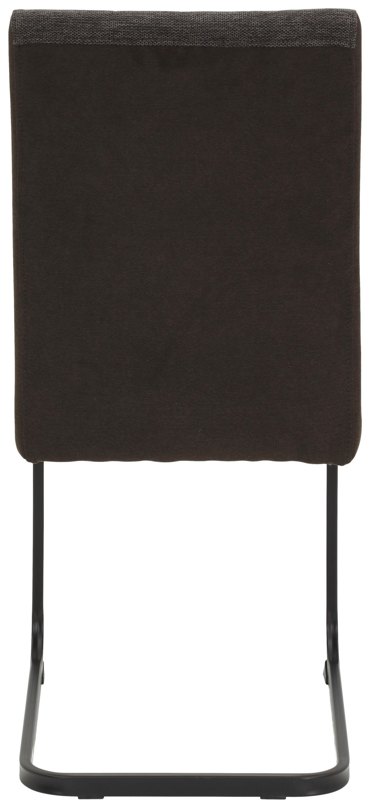 Stuhl 4er Set LINN braun schwarz Webstoff Metall B/H/T: ca. 43x92x52 cm 4er Set LINN - braun/schwarz (43,00/92,00/52,00cm) - Hela