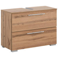 Waschbeckenunterschrank Carlos Eiche Landhaus Nachbildung B/H/T: ca. 80,2x59,1x35 cm Carlos - Eiche (80,20/59,10/35,00cm) - Möbelpartner