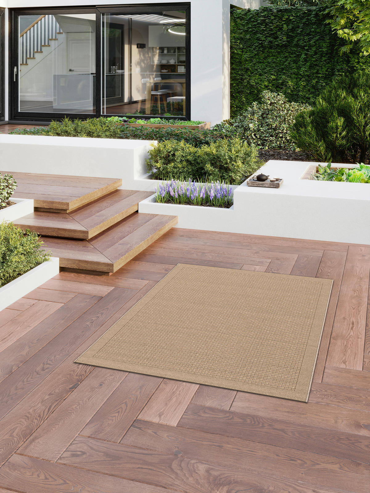 In-/Outdoor-Teppich Grace beige B/L: ca. 80x240 cm Grace - beige (80,00/240,00cm)