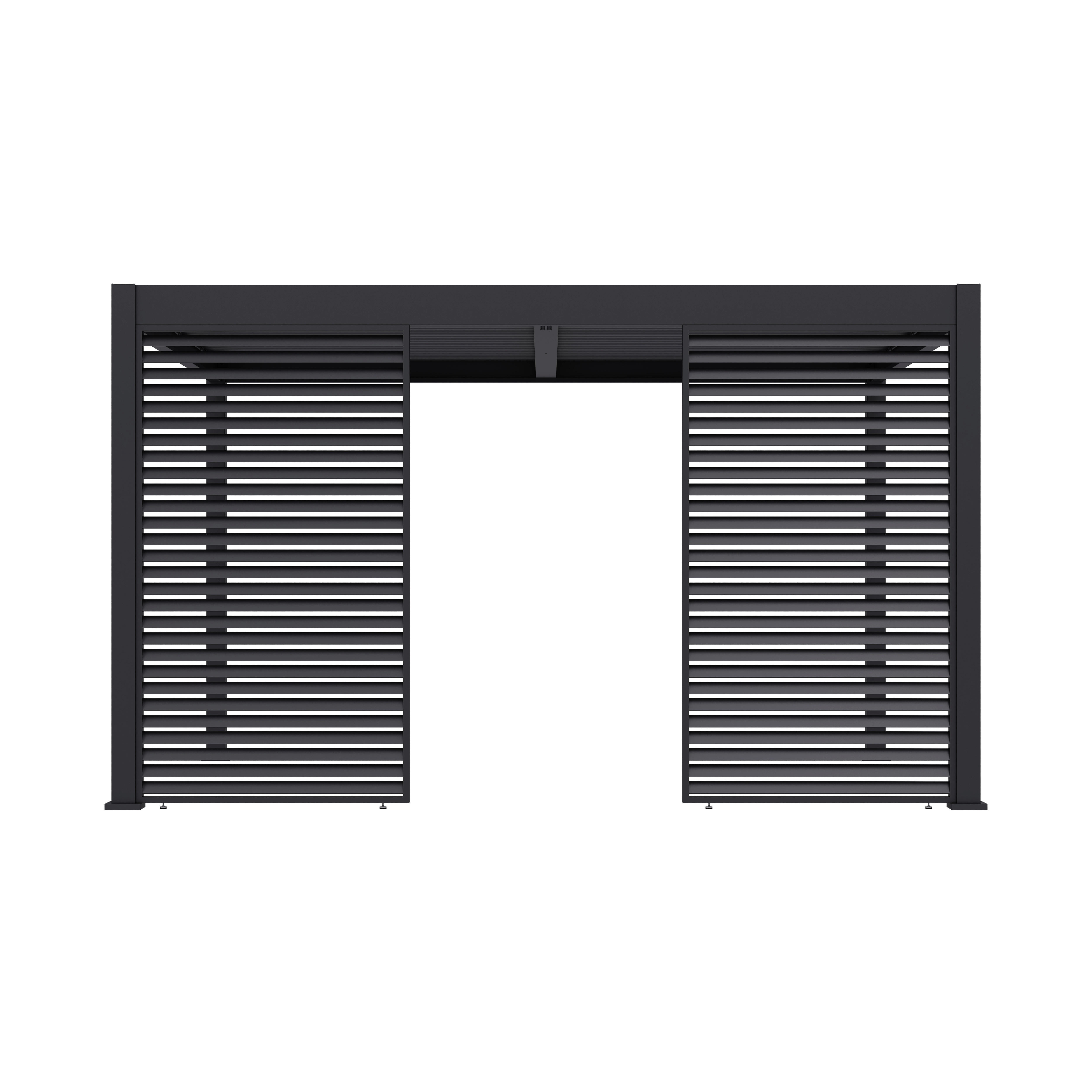 Paragon Outdoor Lamellen-Sichtschutz Grand Tuscan grau Aluminium B/H: ca. 135x234 cm Grand Tuscan - grau (135,00/234,00cm) - Paragon Outdoor