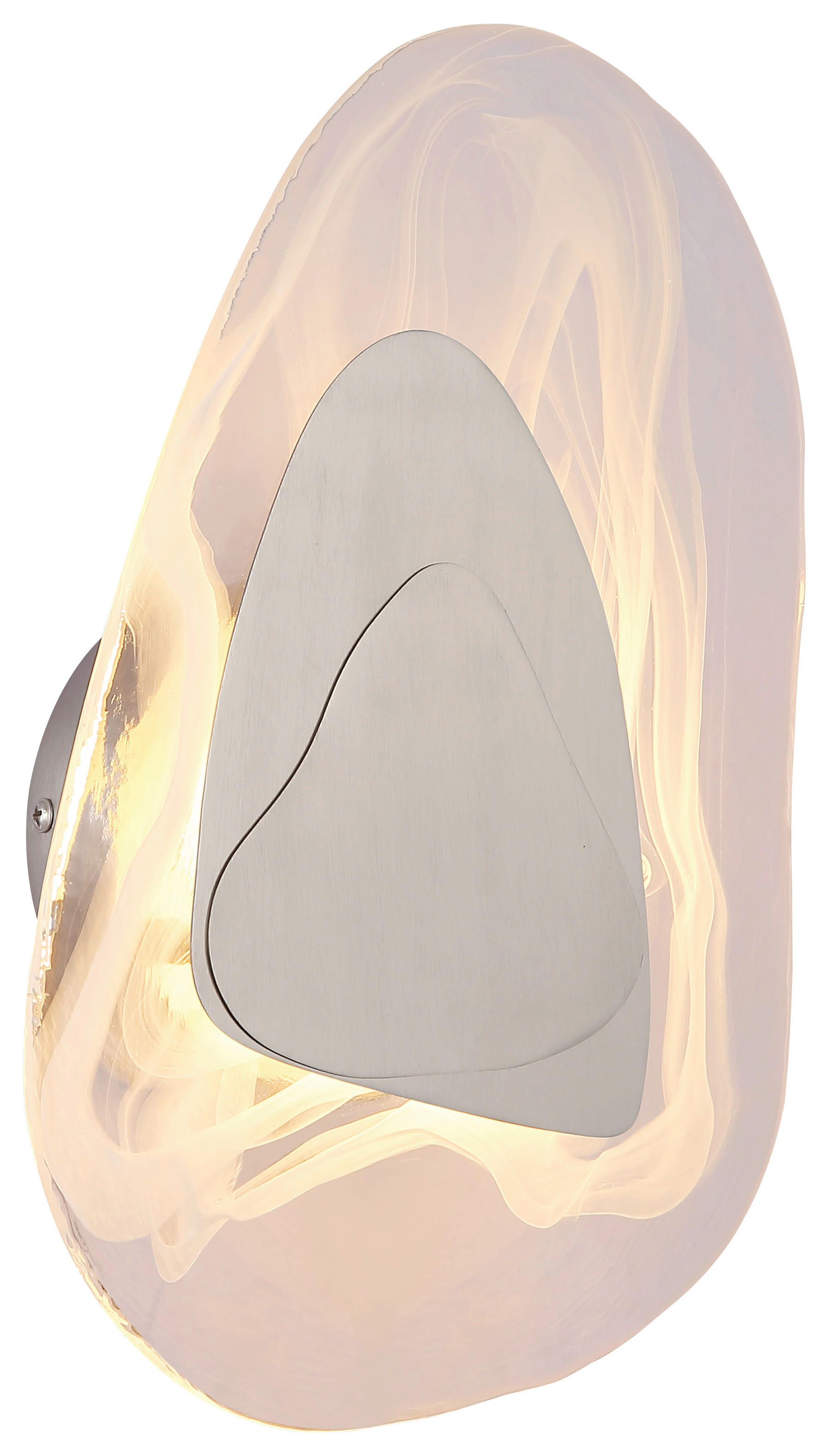 GLOBO LED-Wandleuchte DORSEY 78411N klar nickel Metall B/H: ca. 20,3x31,5 cm 1 Brennstellen DORSEY - klar/nickel (20,30/31,50cm) - GLOBO