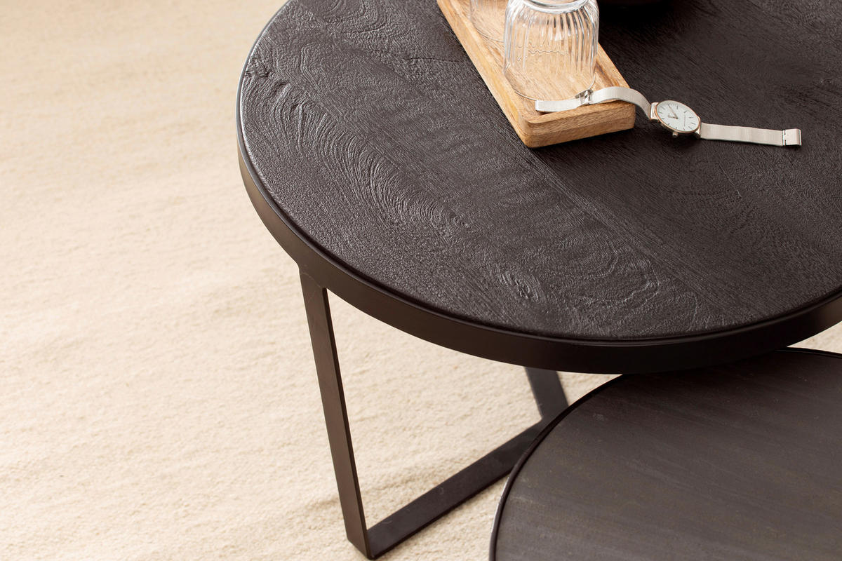 Couchtisch 2er.-Set.  B/H/T: ca. 60x40x60 cm 2er.-Set. - (60,00/40,00/60,00cm) - Wohnling