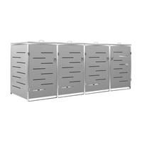 VidaXL Mülltonnenbox grau Mülltonnenbox - grau - VidaXL
