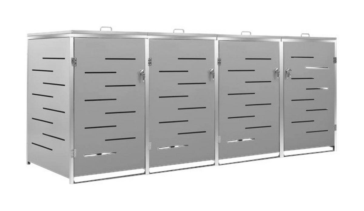 VidaXL Mülltonnenbox grau Mülltonnenbox - grau - VidaXL