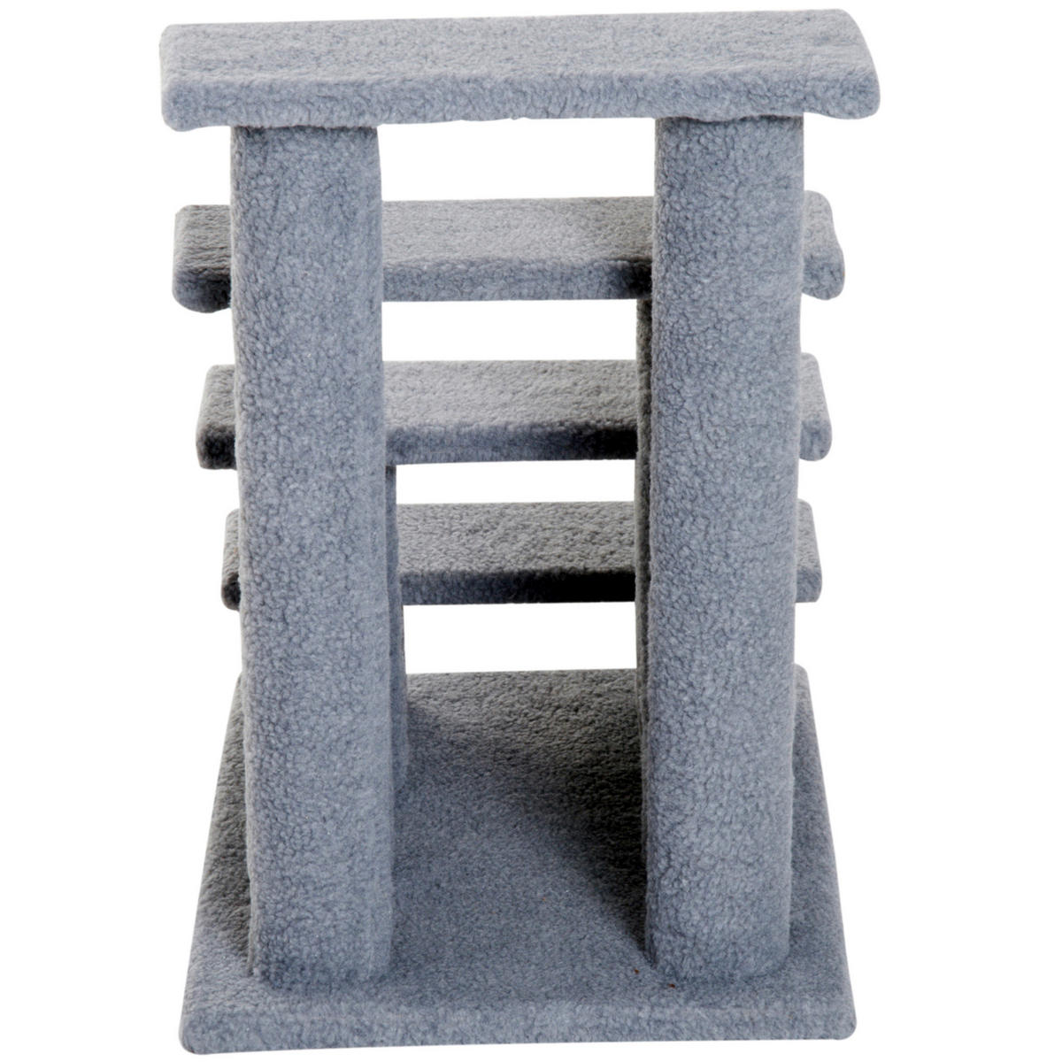 PawHut Katzentreppe grau Spanplatte B/H/L: ca. 43x60x64 cm Katzentreppe - grau (64,00/43,00/60,00cm) - PawHut