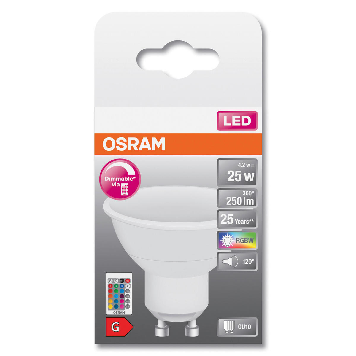 OSRAM Reflektorlampe GU10 LED-Reflektorlampe_Osram GU10 - weiß (5,00cm) - OSRAM