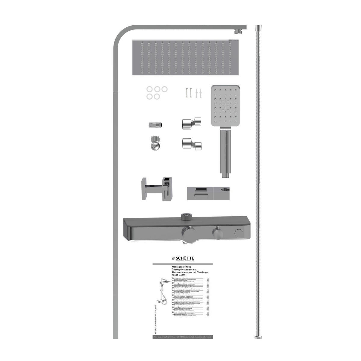 SCHÜTTE Thermostat Duscharmatur OCEAN Chrom/Anthrazit