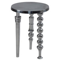 Beistelltisch silber B/H/T: ca. 44x44x63 cm Beistelltisch - silber (44,00/44,00/63,00cm) - Wohnling