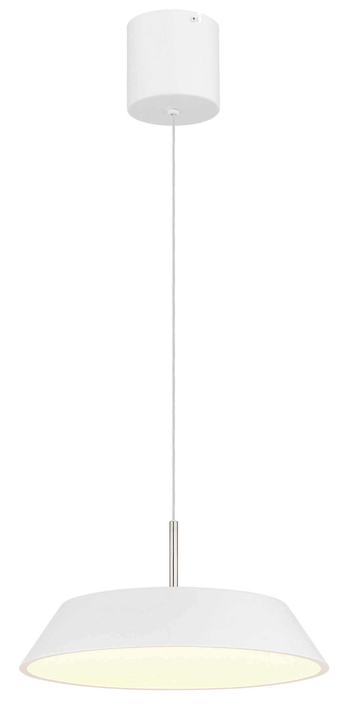 GLOBO LED-Hängeleuchte Opal weiß Metall Kunststoff H/D: ca. 180x40 cm 1.0 Brennstellen SILENA - weiß/Opal (40,00/180,00cm) - GLOBO