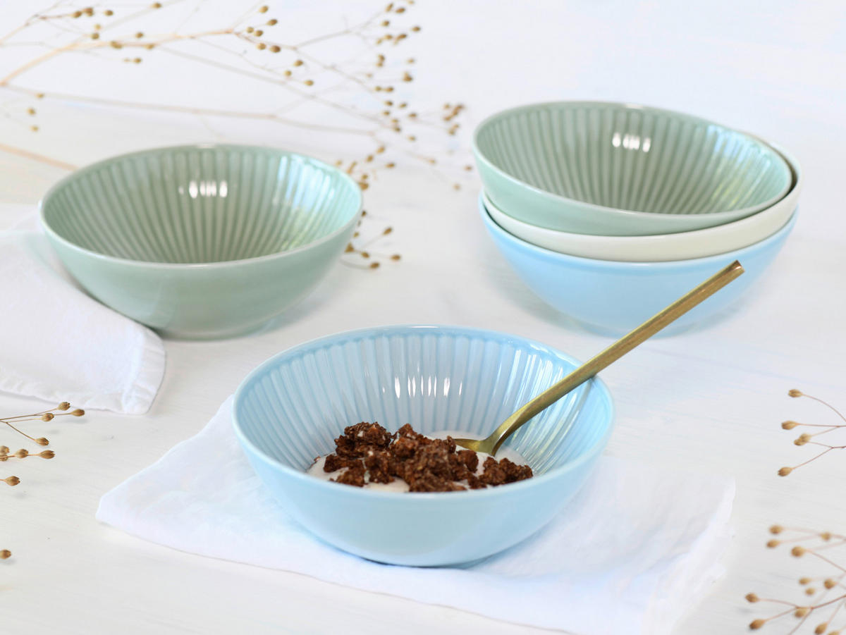 CreaTable Tafelservice Valencia bunt Porzellan 18 tlg. Valencia - bunt - CreaTable