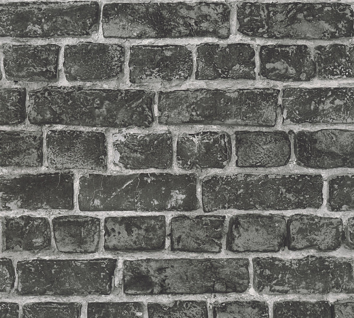 A.S.Création Vliestapete grau schwarz B/H/D: ca. 53x1005x7 cm Vliestapete - schwarz/grau (7,00/1005,00cm) - A.S.Creation