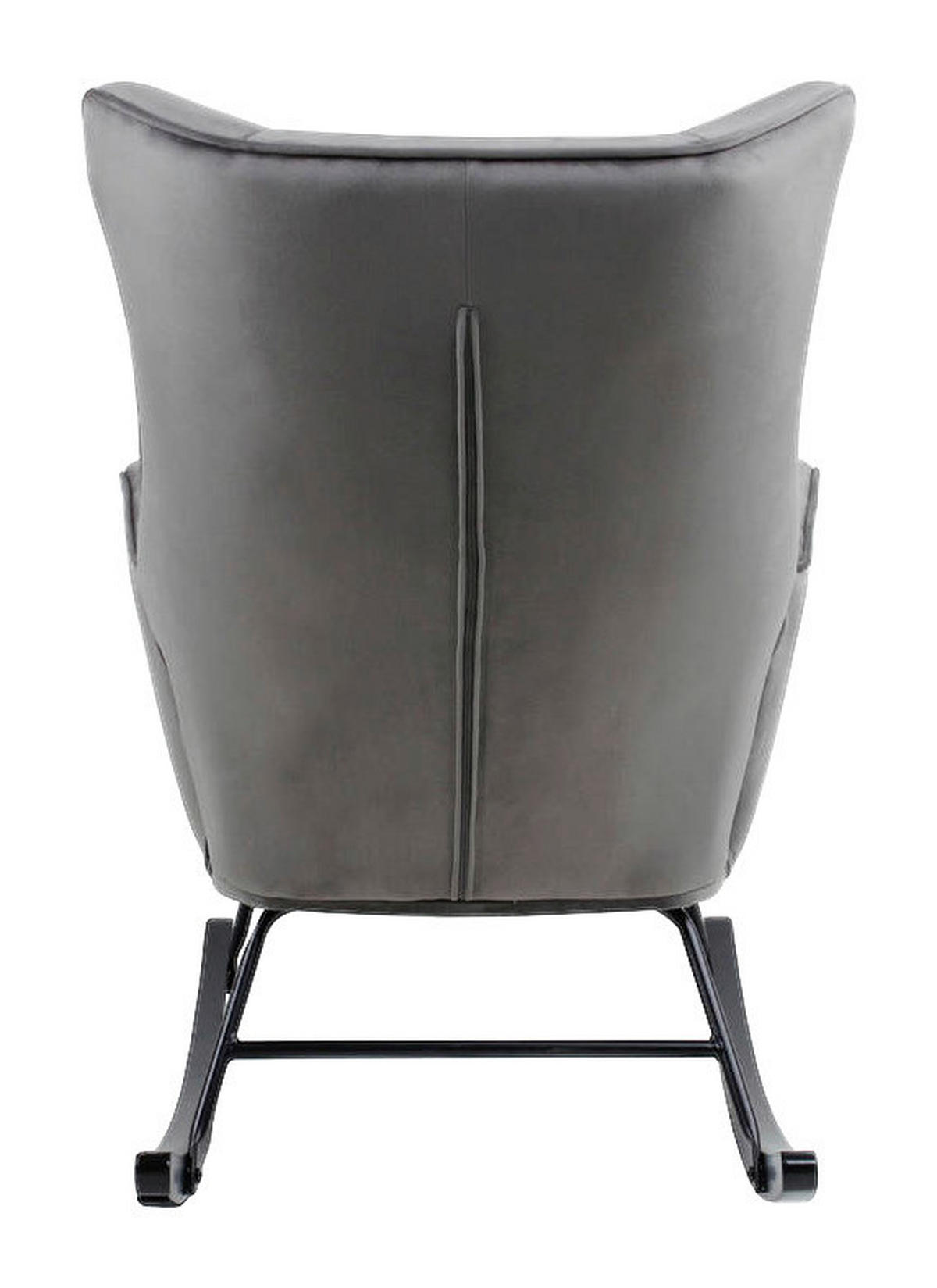 Schaukelstuhl Bryana 100 grau B/H/T: ca. 88x97x68 cm Bryana 100 - schwarz/grau (88,00/97,00/68,00cm) - 360 Living
