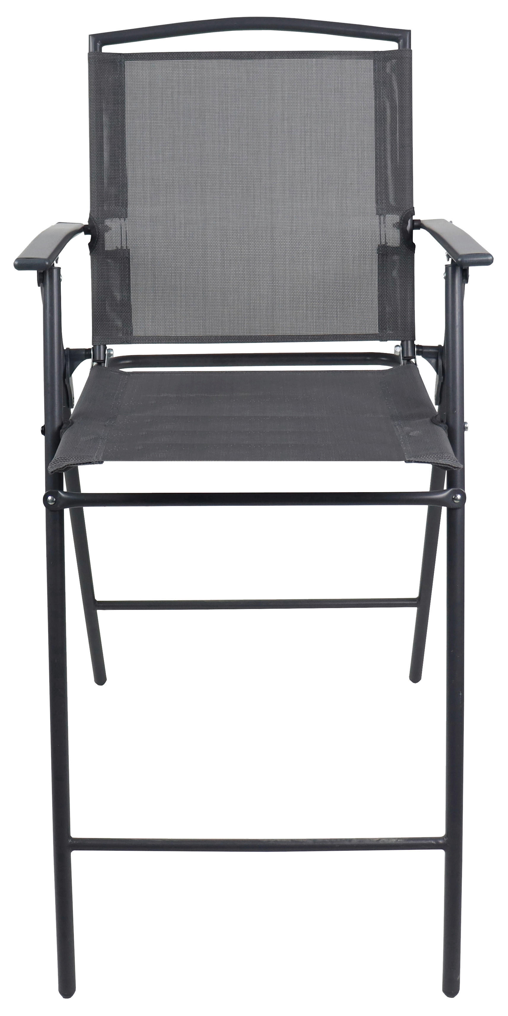 VCM Gartensitzgruppe Garlos anthrazit Stahl B/H/L: ca. 70x108x70 cm Garlos - anthrazit (70,00/70,00/108,00cm) - VCM