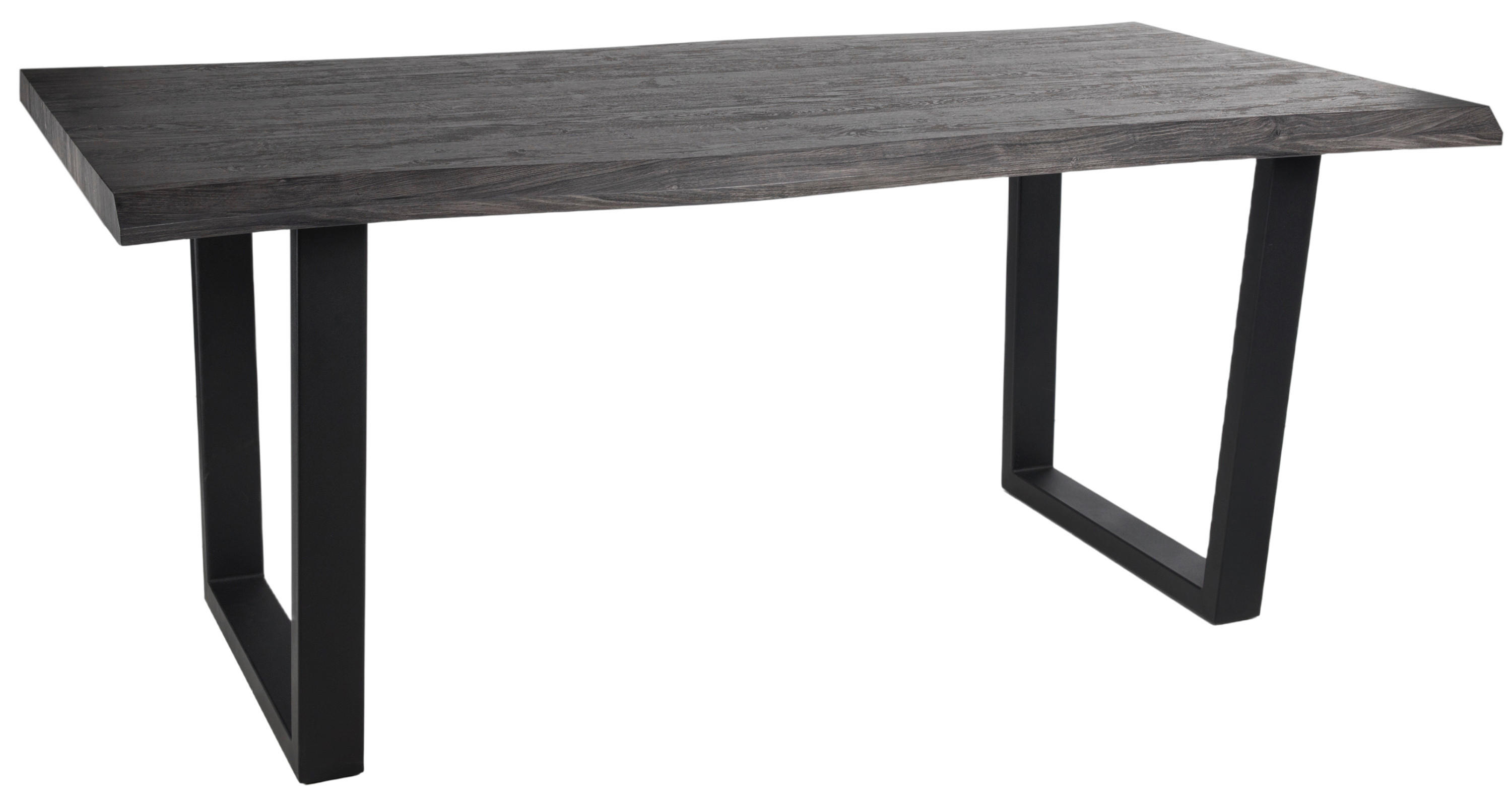 Esstisch Thea grau Akazie Nachbildung B/H/T: ca. 180x76x90 cm Thea - schwarz/grau (180,00/76,00/90,00cm)
