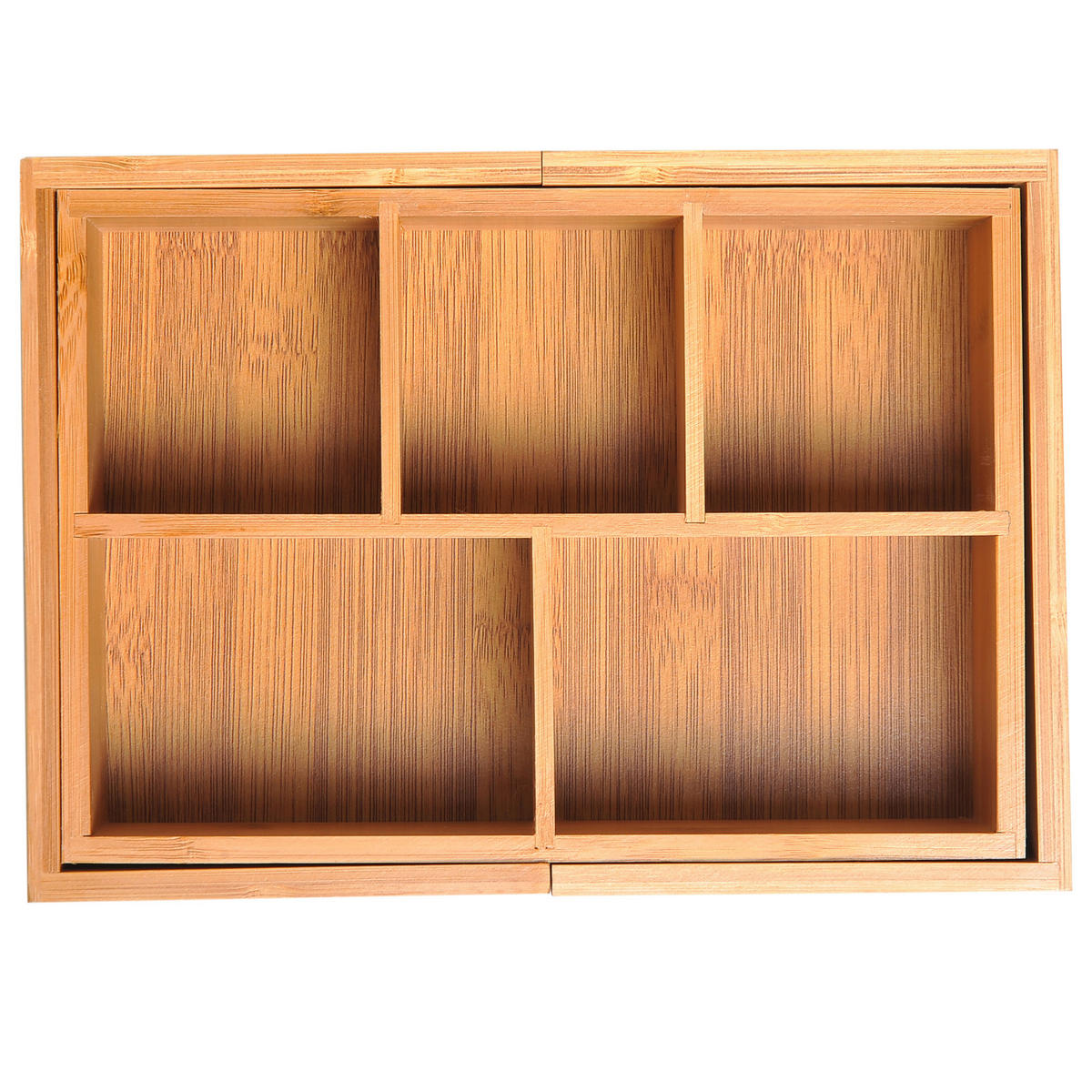 Aufbewahrungsbox 833-470 natur Bambus B/H/T: ca. 24,6x17,6x7 cm 833-470 - natur (24,60/17,60/7,00cm) - HOMCOM