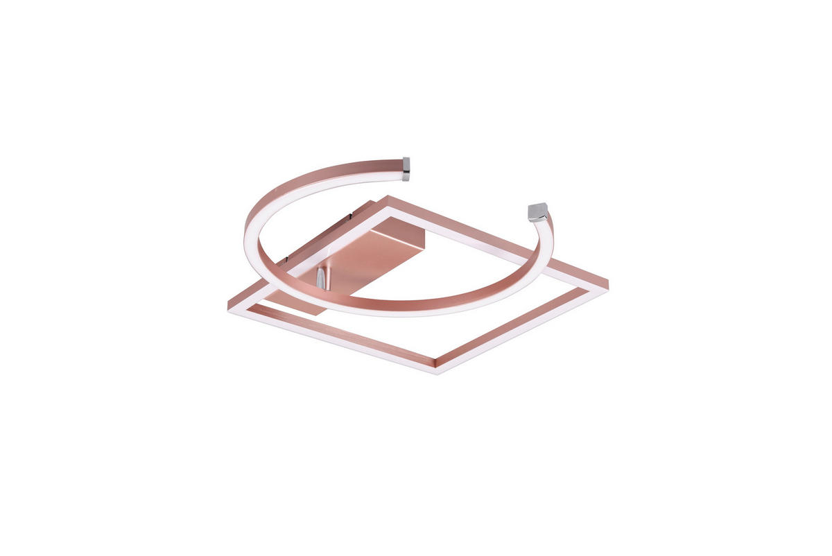Reality Deckenleuchte R62162499 Pivot roségold Metall B/H/T: ca. 42x7x54 cm Pivot - roségold (42,00/7,00/54,00cm) - Reality