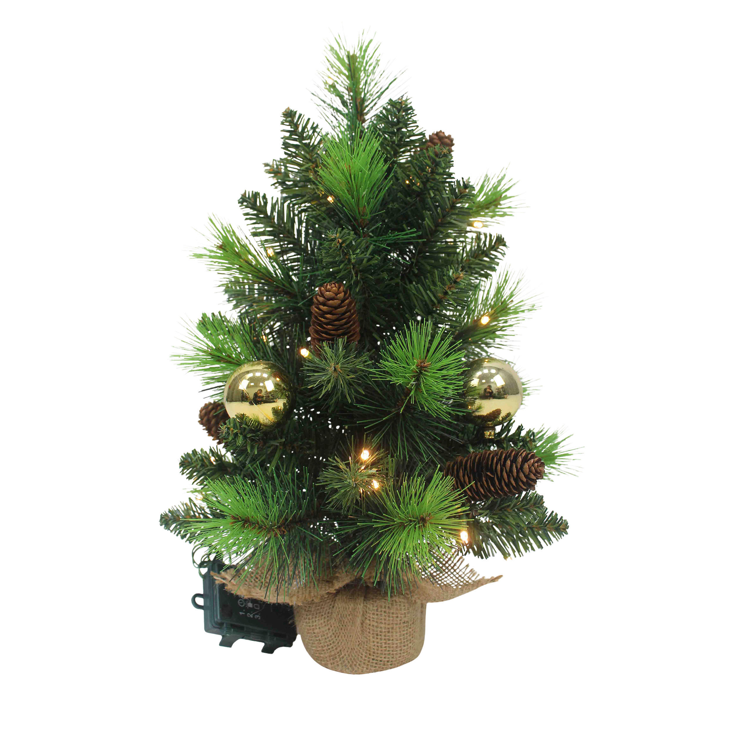 Näve Leuchten LED-Baum Noel grün Metall B/H/T: ca. 29,5x45x29,5 cm Noel - grün (29,50/45,00/29,50cm) - Näve Leuchten