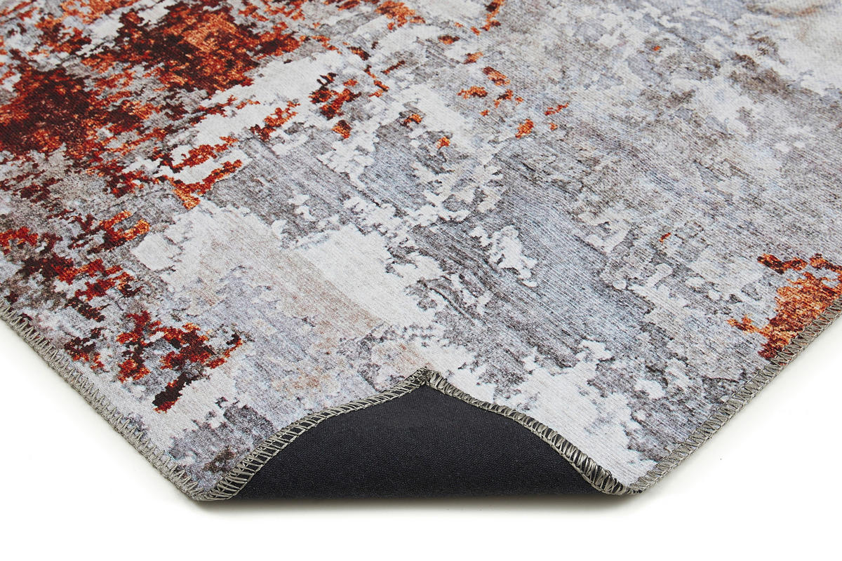 Luxor Living Teppich Lago grau B/L: ca. 160x230 cm Lago - rost/grau (160,00/230,00cm) - Luxor Living