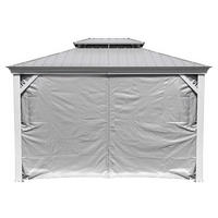 Sojag Pavillon-Vorhang-Set Messina taupe Polyester Messina - taupe - Sojag