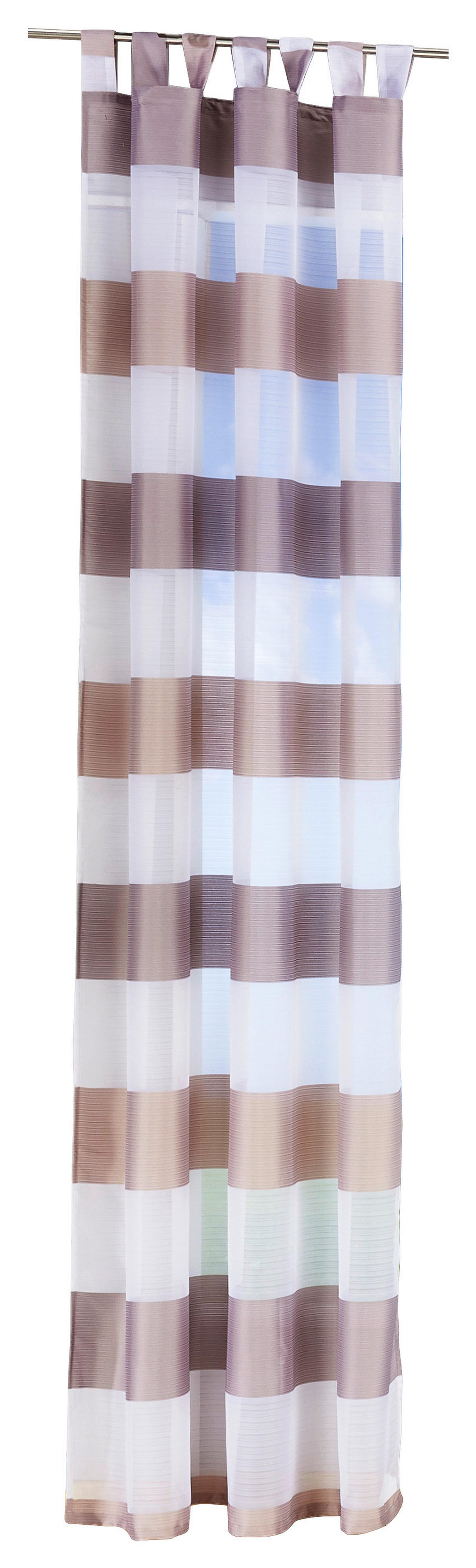 Kombivorhang Mia beige B/L: ca. 140x245 cm Mia - beige/taupe (140,00/245,00cm) - POCOline