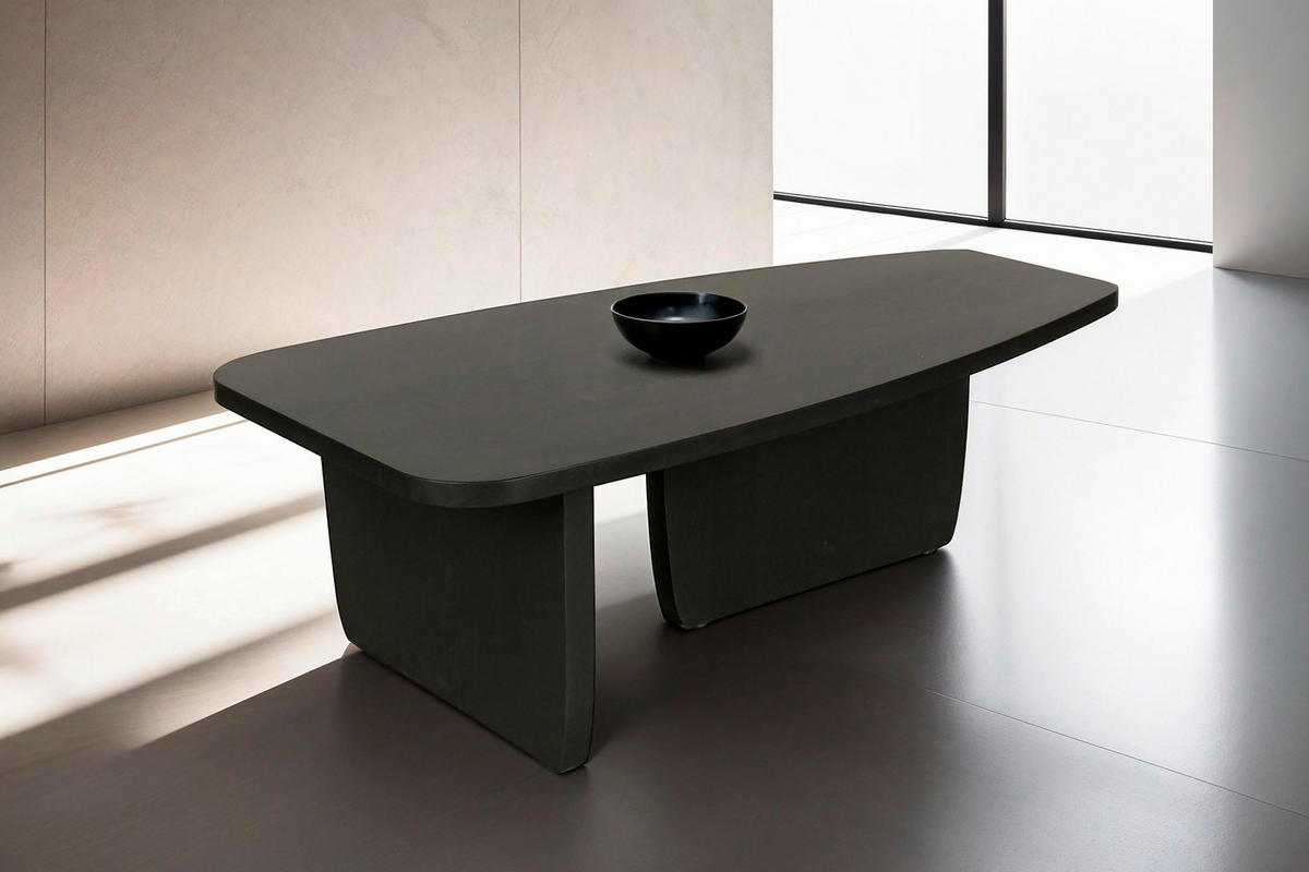 Couchtisch BOLT schwarz Lack matt B/H/T: ca. 115x36,5x60 cm BOLT - schwarz (115,00/36,50/60,00cm) - byLIVING