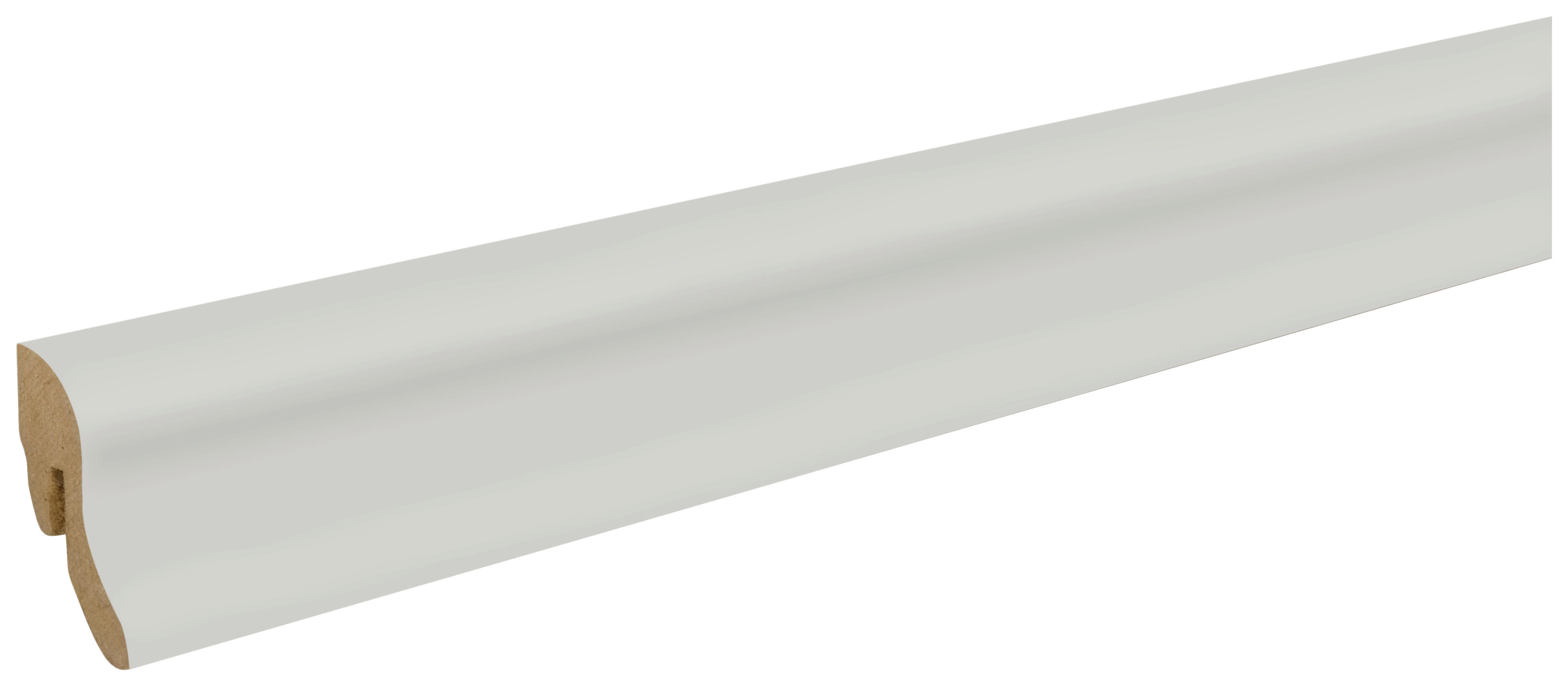 Sockelleiste L/B/H: ca. 250x2,2x4 cm pro Stück Sockelleiste_geschwungen 40mm weiß - (250,00/2,20/4,00cm)