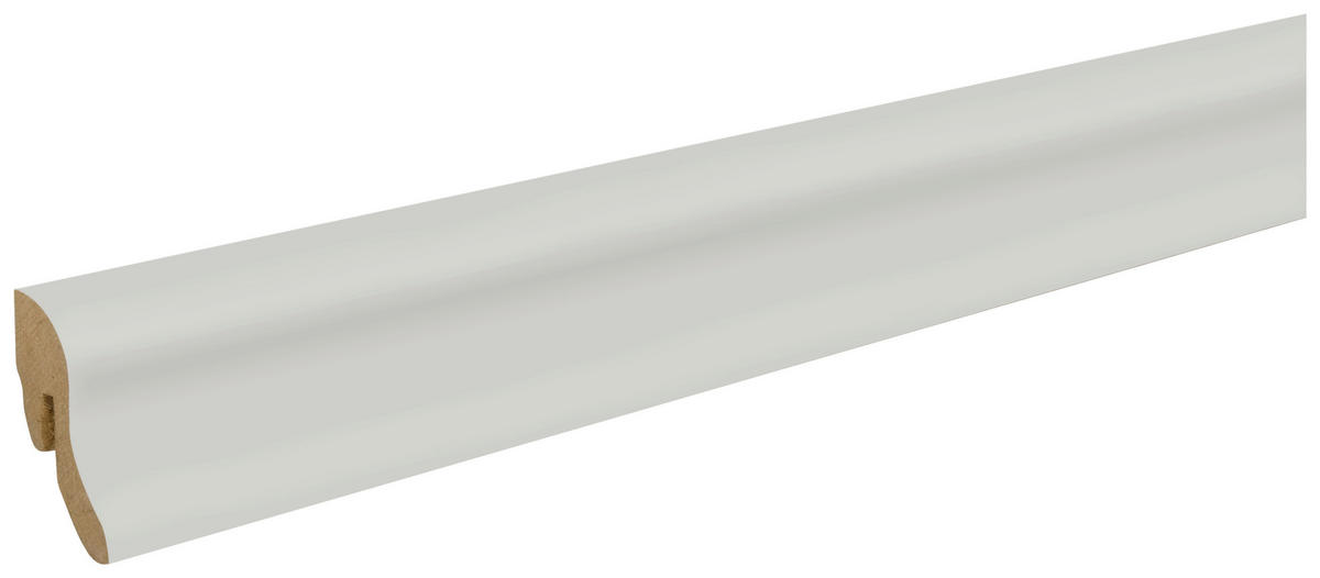 Sockelleiste L/B/H: ca. 250x2,2x4 cm pro Stück Sockelleiste_geschwungen 40mm weiß - (250,00/2,20/4,00cm)