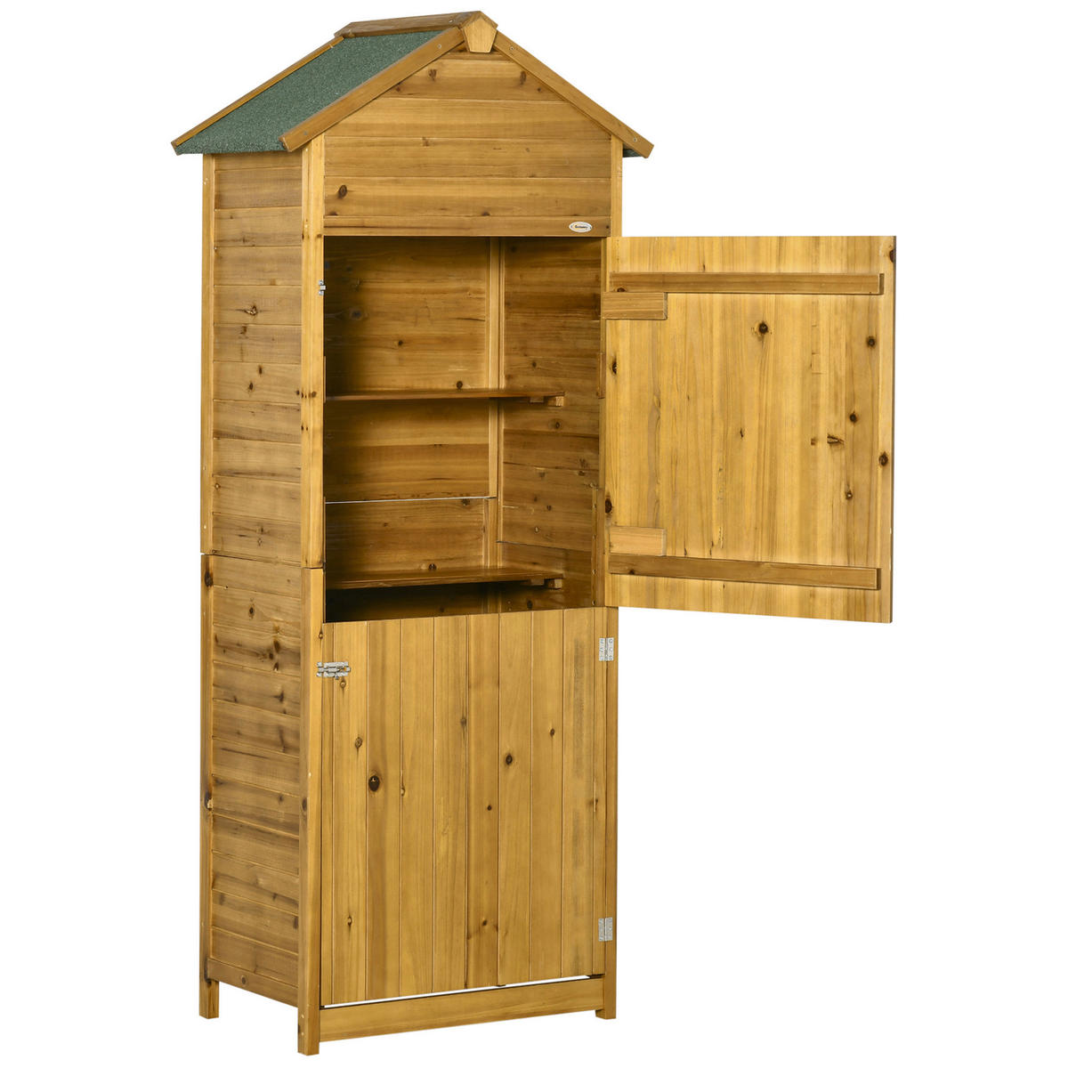 Outsunny Gartenhaus natur B/H/L: ca. 49x191,5x79 cm Gartenhaus - natur (79,00/49,00/191,50cm) - Outsunny